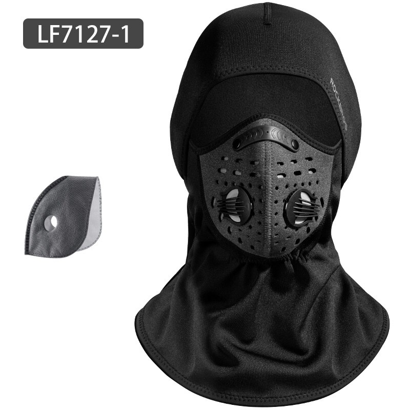 ROCKBROS Warme Vlies Ski Gesicht Maske Snowboard Winddicht Abdeckung draussen Sport Schal Sturmhauben draussen Sport Headwear Radfahren Maske: LF7127-1