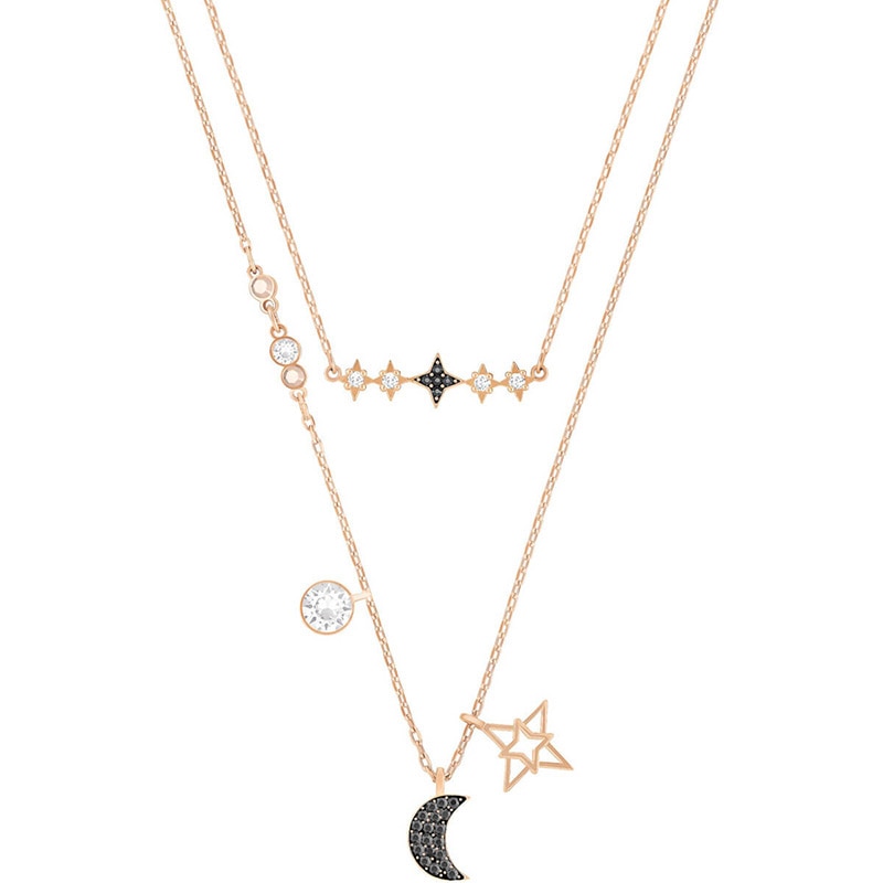 Ladies Jewelry SWA SYMBOLIC Series suit Jewelry Set Lady Earring Necklace And Bracelet Jewelry: 5273290