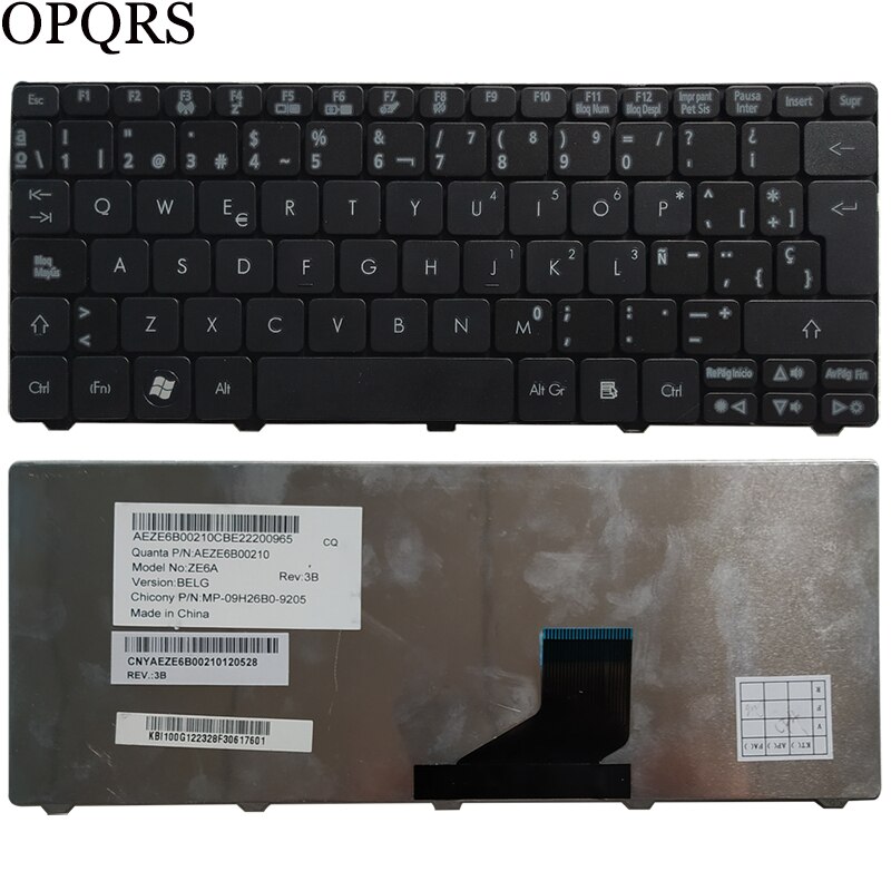 Teclado español para portátil Acer Aspire One, 522, 533, 532G, AO532h, 532H, 521, AO522, D260, D270, novedad
