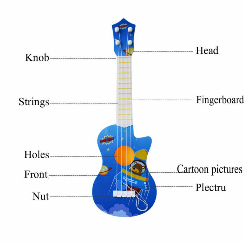 Kind Mini Vier Snaren Ukulele Gitaar Muziekinstrument Kinderen Kids Educatief Speelgoed Vroege Intellectuele Grappige Leren Speelgoed