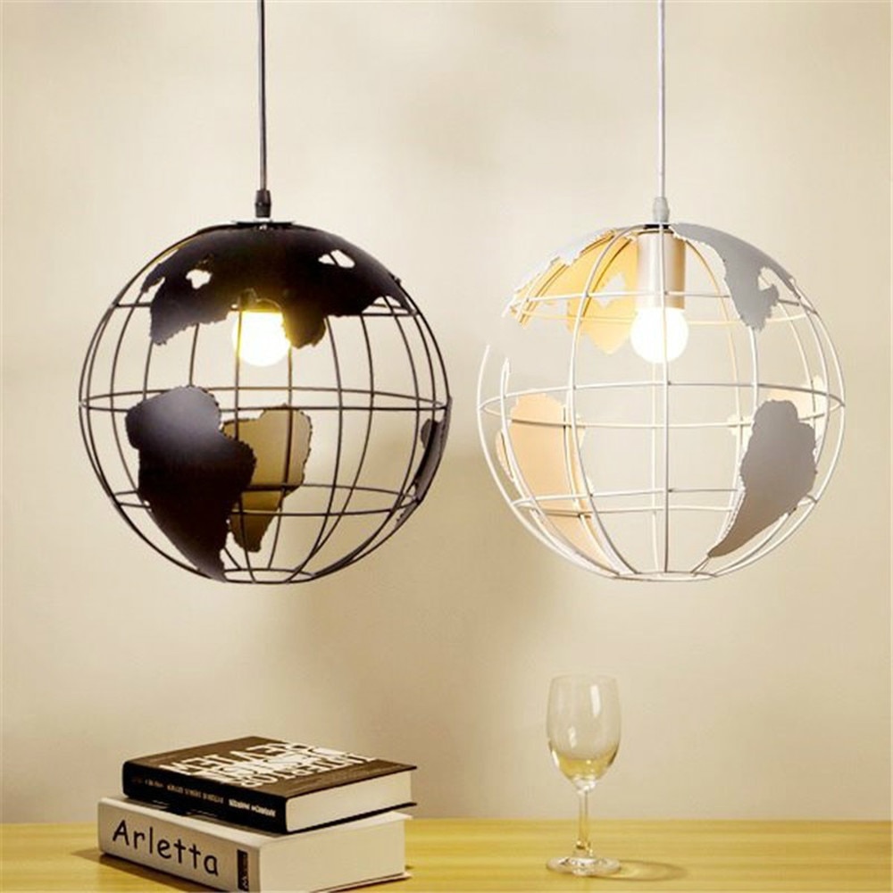 Nordisk jord pendel belysning restaurant hanglamp industriel lampe globus indretning stue børn hjem pendel lys lustre armatur