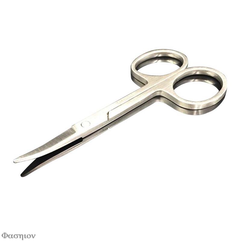 Manicure Tool For Nails Eyebrow Nose Eyelash Cuticle Scissors Curved Pedicure Scissors Oct Nail Scissor: Default Title