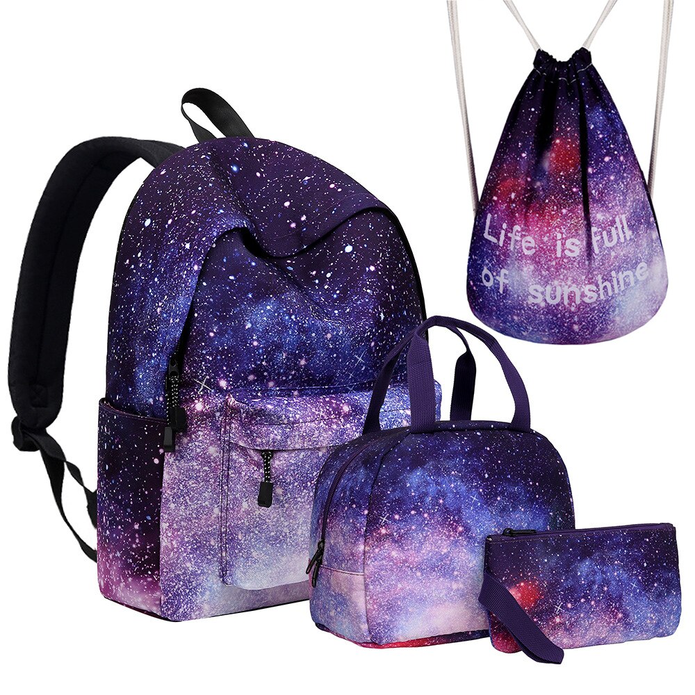 Sac à dos d&#39;école de Style coréen pour adolescentes et filles, cartable de collège et primaire, 2022: starry sky set 2