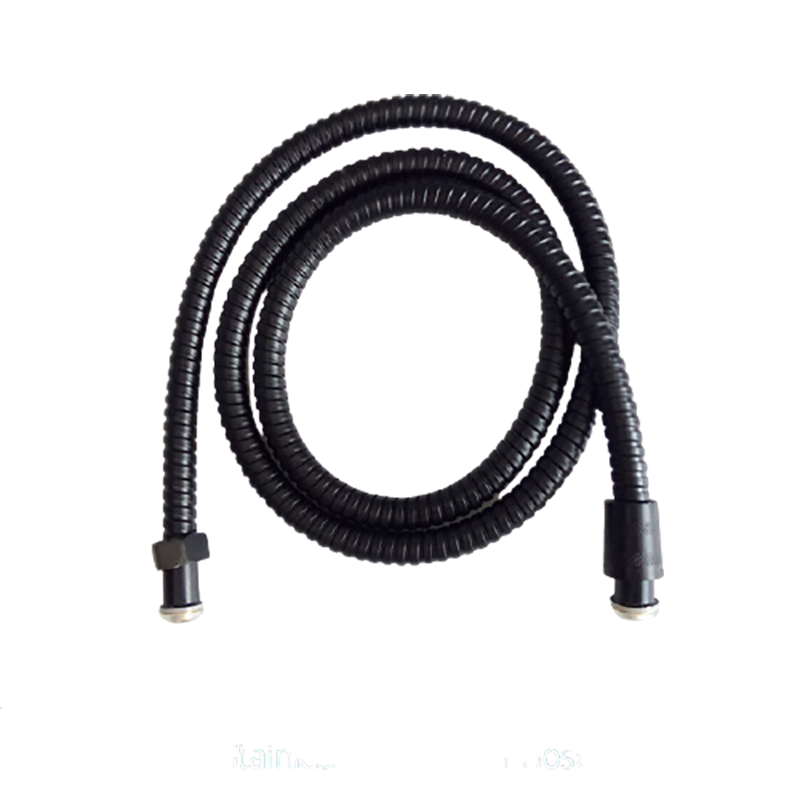 Tubo Flexible de agua suave para ducha, manguera de lluvia común de 1,5 m O 2m, cromado, accesorios de baño negros
