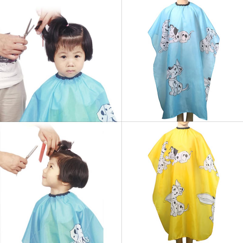 Enfants cheveux coupe coiffeur tissu dessin animé Dressing Cape Salon robe couverture imperméable à l'eau