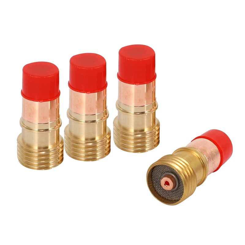 TIG Welding Torches Stubby Gas Lens Collets Alumina Nozzles Back Cap Kit For SR WP 17 18 26 Series 16pcs