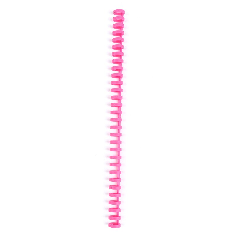30 Hole Loose-leaf Plastic Binding Ring Spring Spiral Rings for 30 Holes A4 A5 A6 Paper Notebook Stationery Office Supplies: Pink