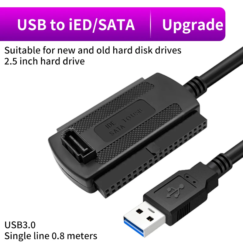 3 in 1 USB 3,0 2,0 zu ide Sata Adapter Konverter Sata 2,5 3,5 Zoll SDD Festplatte Festplatte Adapter kabel für PC Laptop Notizbuch: verrotten