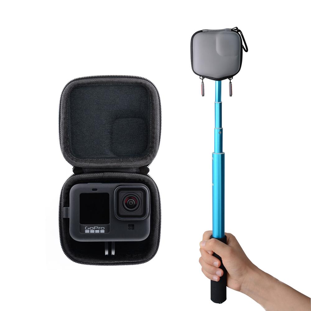 Stødsikker vandtæt opbevaringsboks bærbar rejsetaske stor størrelse bæretaske til gopro hero 9 sort action kamera tilbehør