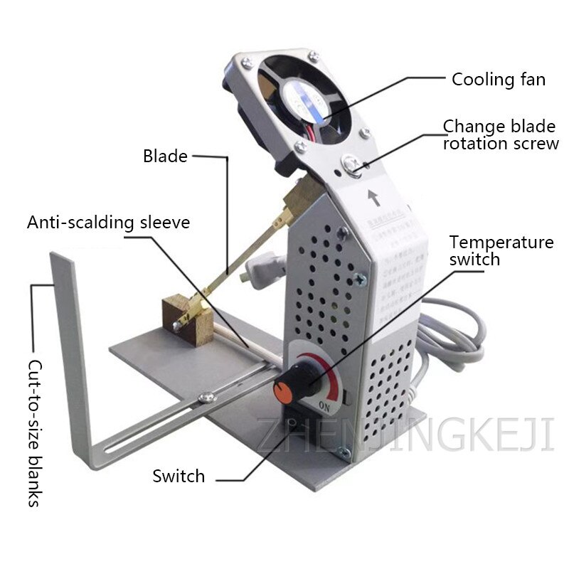 220V 38W Multipurpose Electronic High Frequency Ribbon Eager Machine Trademark Cutting Machine Adjustable Temperature Tools