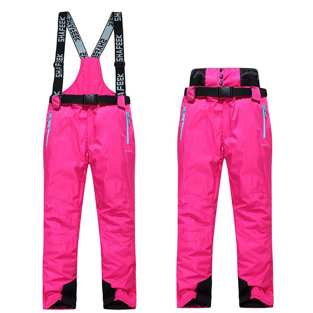 thick warm womens ski suits ski jacket women snowboard jacket pants winter ski suit waterproof outdoor cheap ladies wear: Pants  3 / S