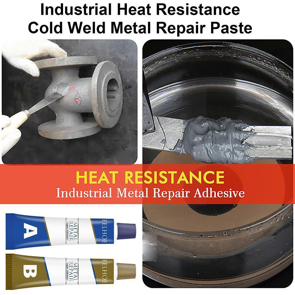 Industrial Ab Glue Metal Repair Adhesive Paste Metal Quick-drying Resistant Repair Glue Heat Welding Cold Glue Sealant Repa R5i8