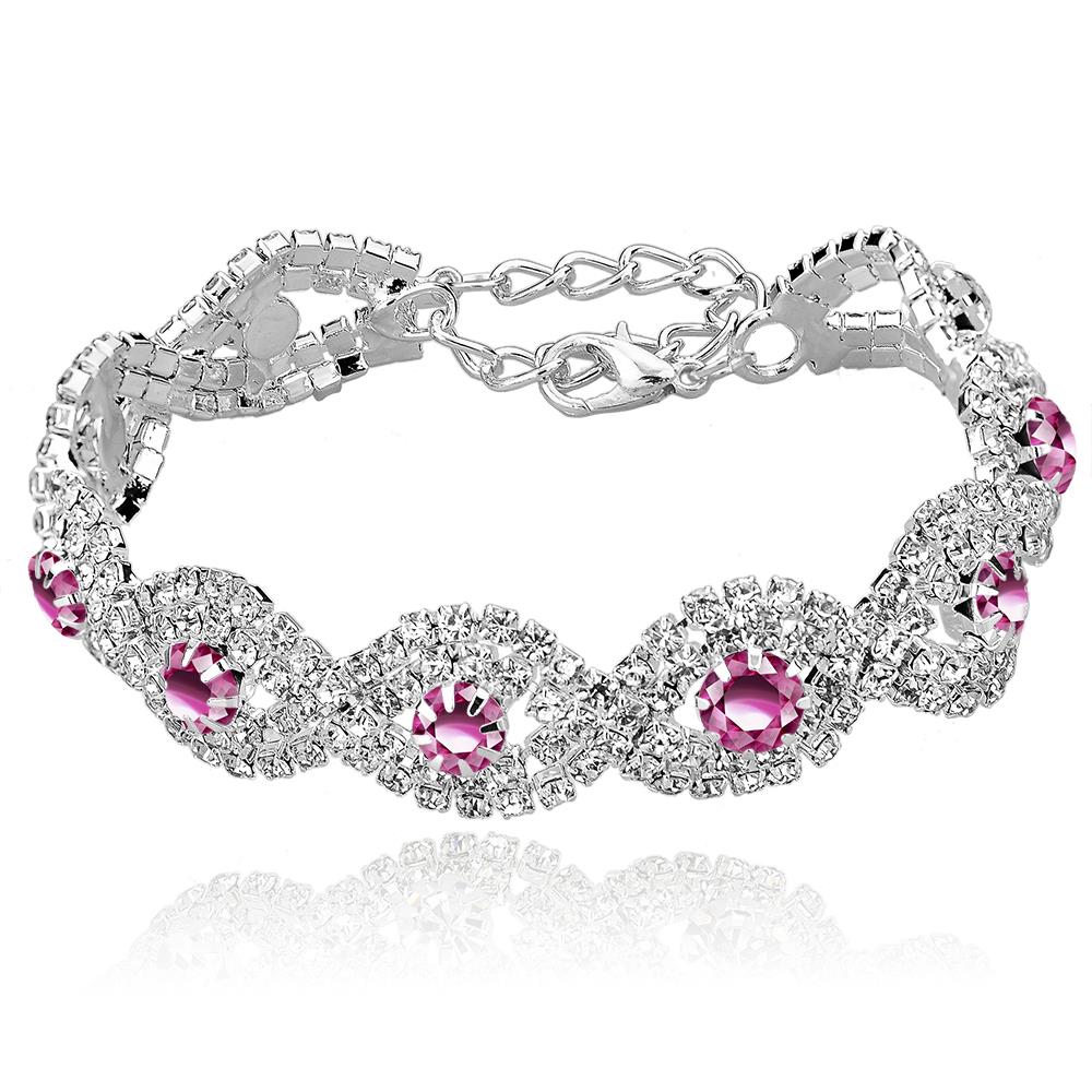 TOUCHEART Luxe Wedding Crystal Armband Met Stenen Voor Vrouwen Zilveren Armbanden Armbanden Turkse Blauwe Sieraden Armband SBR140169