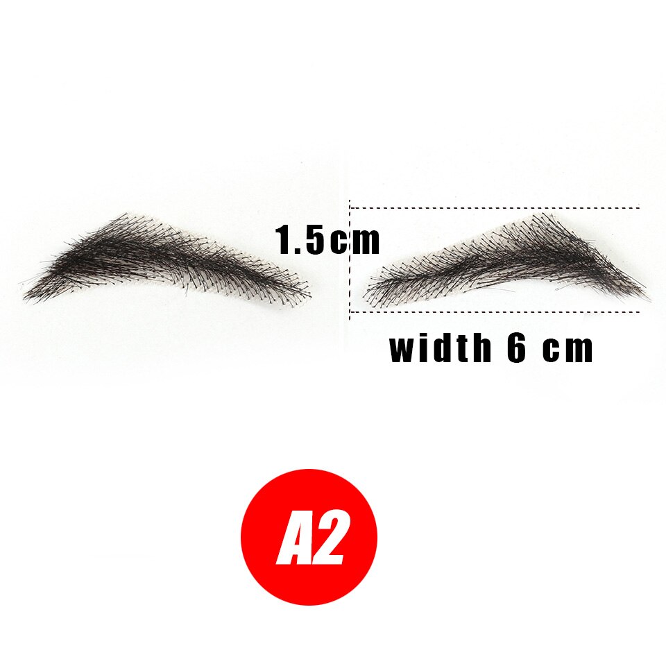 DIFEI Eyebrows Three-dimensional Shape Eyebrow Type Real Easy To Wear Wig Straight High Temperature Fiber: P18/613