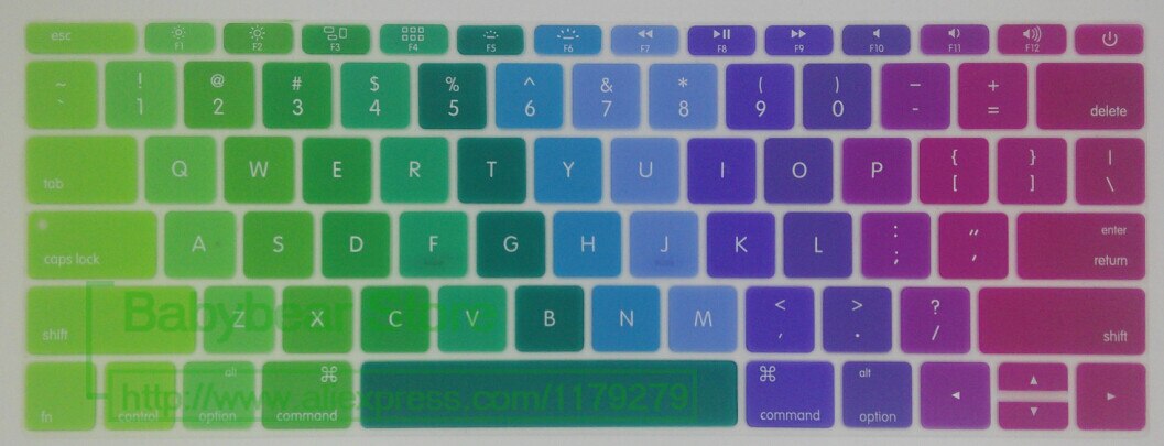 Til macbook 12 " usa ansi tastaturbeskytter engelsk tastaturcover til mac book retian 12 '' air 12 tommer