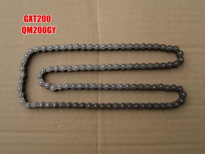 moto accessory QINGQI QM200GY engine small chain for Suzuki motorcycle GXT200 DR200 when the chain 200cc parts