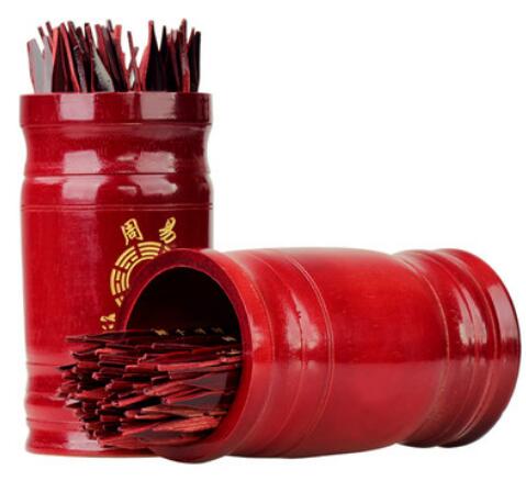 Draw lots from tubular Zhouyi 64 lots from Guanyin 100 lots to send detailed explanatory books to temples for signing hexagrams