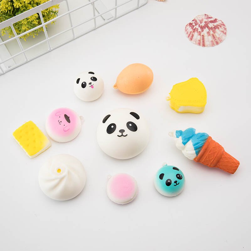 30 PZ/SET mini gatto animale squishy lento aumento jumbo cordicella Squishy Lento Aumento squishy divertente anti stress antistress