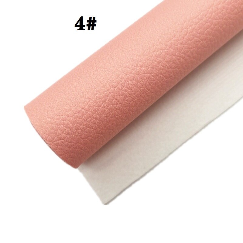 Neon Colors Litchi Textured Solid Synthetic Faux Leather Vinly Fabric Sheets with Felt Backing DIY Bows 21X29CM R416A: 4-30X134CM