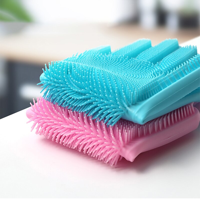 Schoonmaken Handschoenen Keuken Siliconen Schotel Scrubber Handschoen Magic Dish Washing Glove Voor Huishoudelijke Scrubber