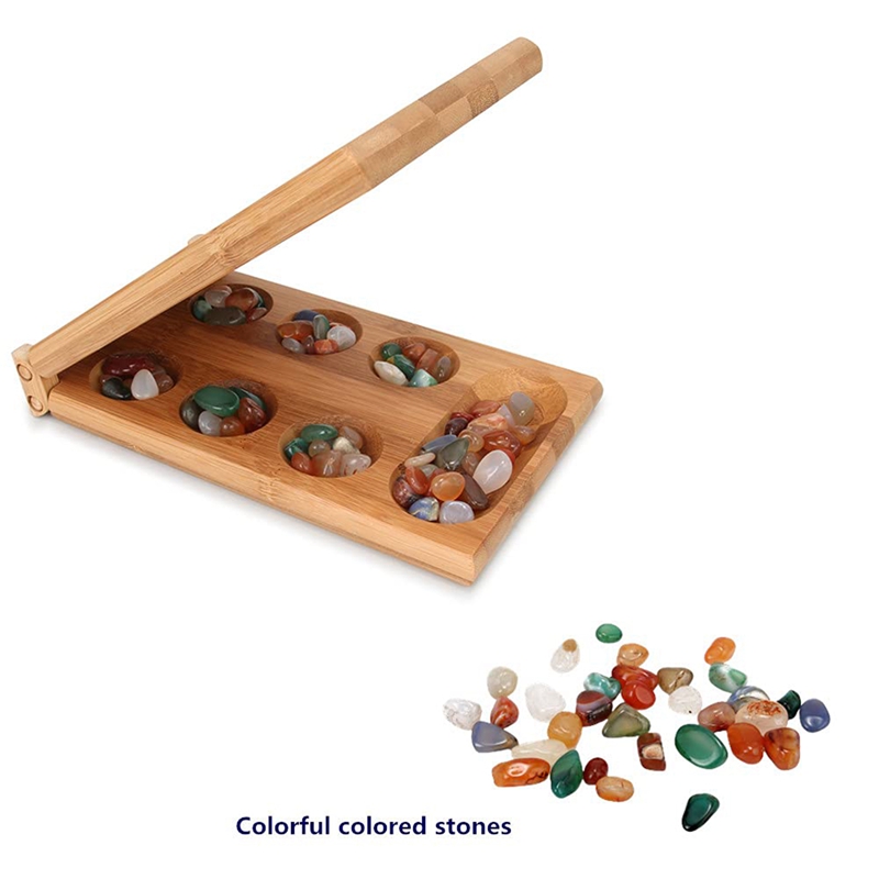 African Gem Chess Classic Strategy Toys Mancala Game Party Game Folding Chess Board Children Toys Families Board Games