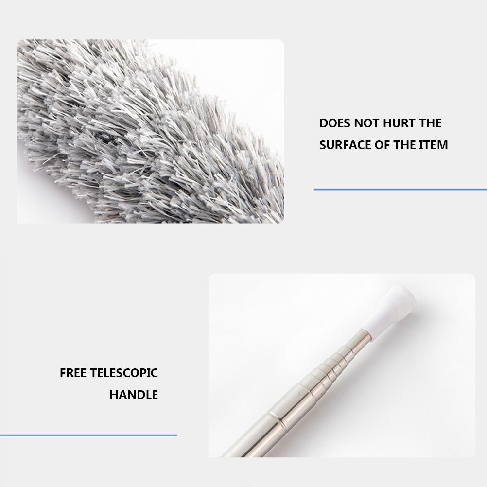 Adjustable Sweeping Duster Microfiber Hand Duster Extendable Microfiber Cleaning Tool