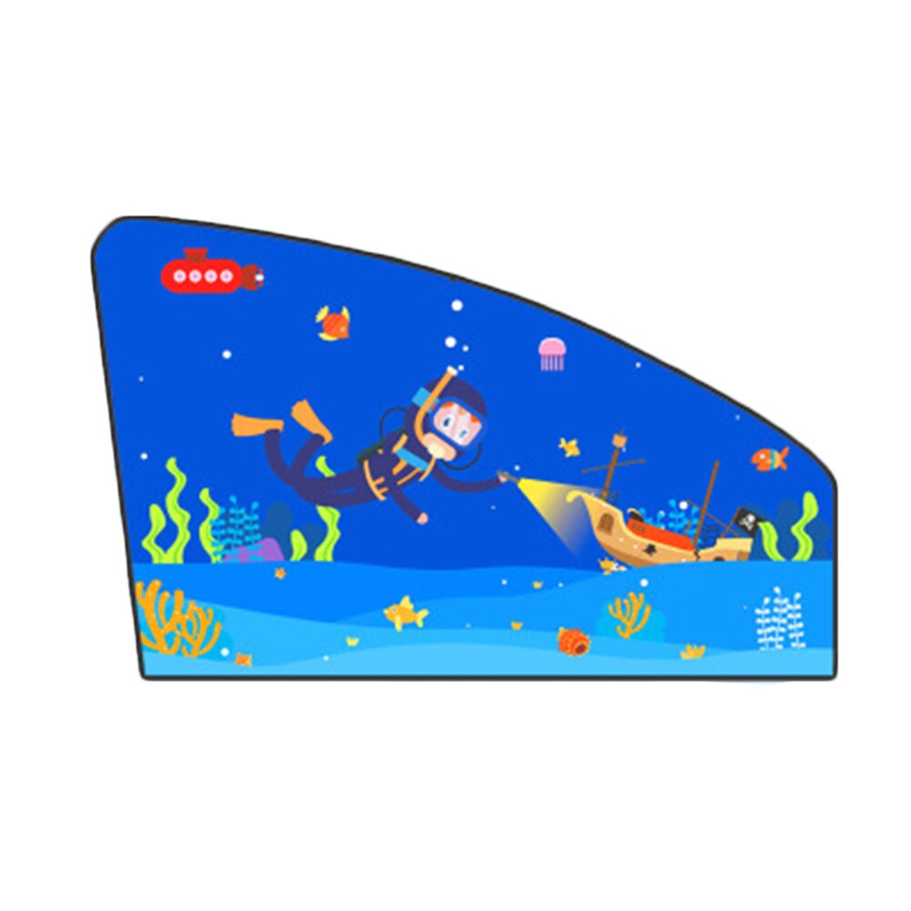 Auto Zonnescherm Zonnebrandcrème Isolatie Auto Side Window Magnetische Attachment Zonnebrandcrème Protector Voor Kids Leuke Cartoon: M04-01