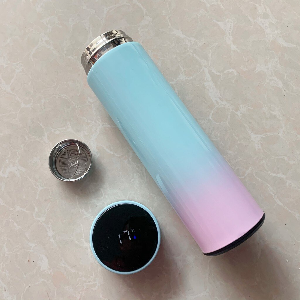 LED Temperature Display Vacuum Thermal Flask 304 Stainless Steel 13 Colours thermos bottle cute water bottle thermos mug