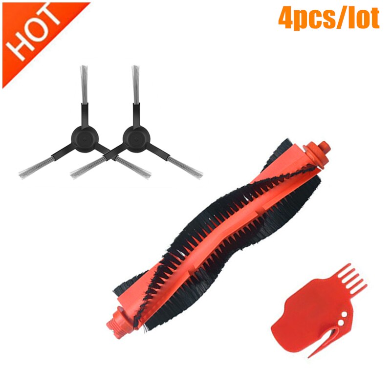Cepillo lateral principal para Xiaomi Mijia STYJ02YM Conga 3490 Viomi V2 PRO V-RVCLM21B, piezas de aspiradora, accesorios: 2