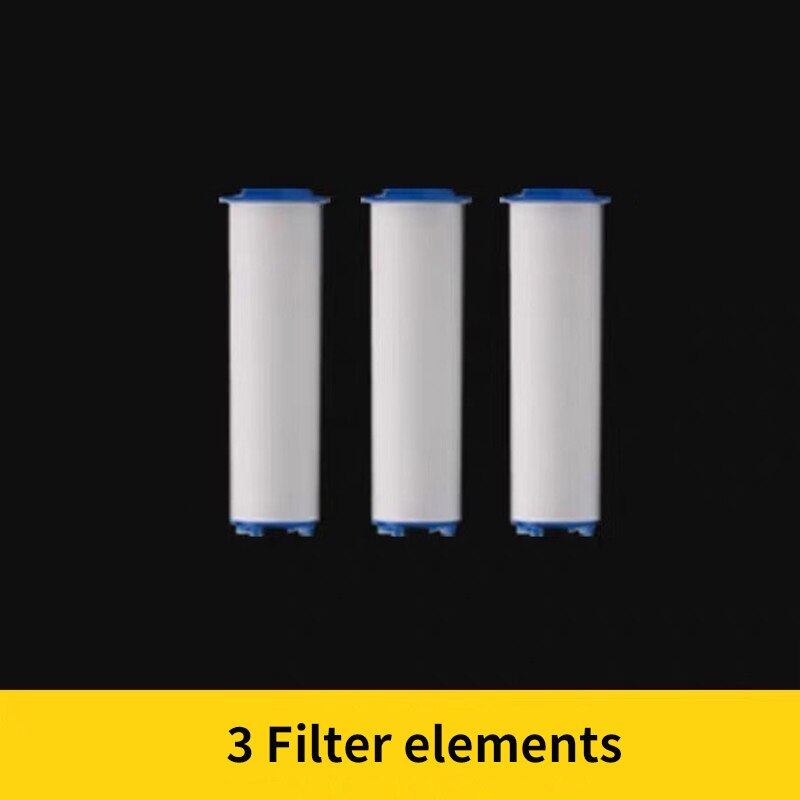 Bath PP Pure Cotton Water Filter Water Purifier Shower Head Stop Button Bidet High Pressure Water Saving Hand Sprayer Shower Set: Light Grey