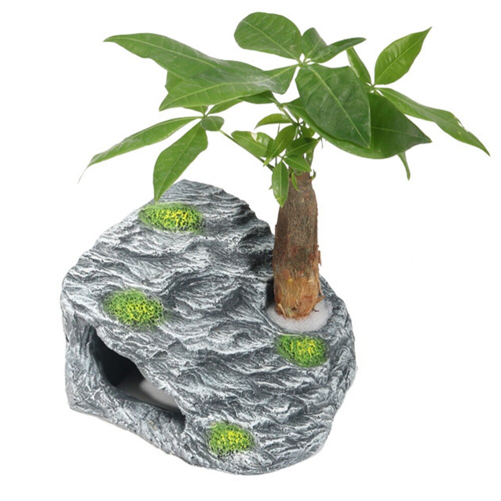 1Set Aquarium Fish Tank Decor Tortoise Climbing Tortoise Terrace Ornament