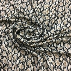 2022 Snake Pattern Chiffon Linen Imitation Cotton Polyester Printed Cotton Snake Pattern Printed Fabric Dress Fabric: 5