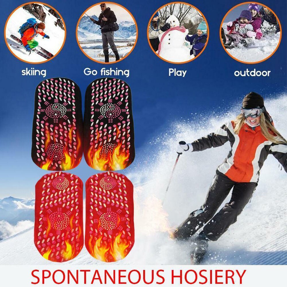 Tourmaline Adult Socks Self Heating Washable Deodorize Fatigue Relieve Sports Soft Magnetic Therapy Warm Stimulate Health Care