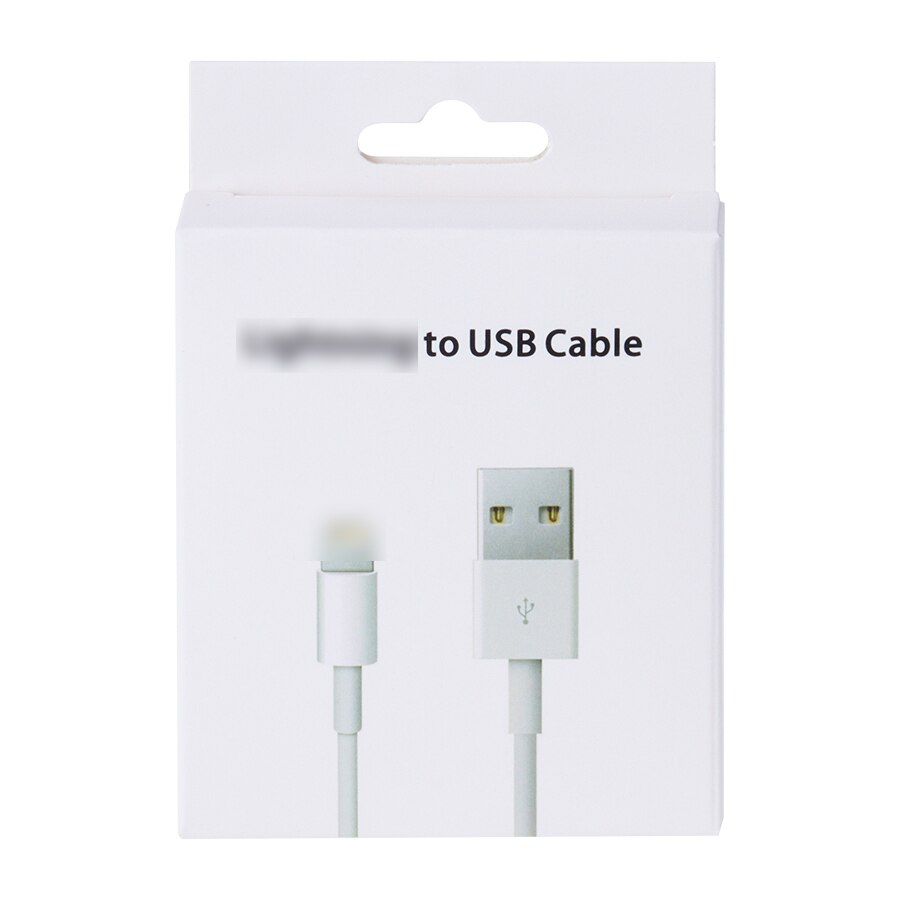 Caixa de embalagem de papel vazio para iphone, samsung, cabos de carregamento de celular tipo c para usb c cabo de dados micro 8pin linha de carregador: For 8 Pin Cable