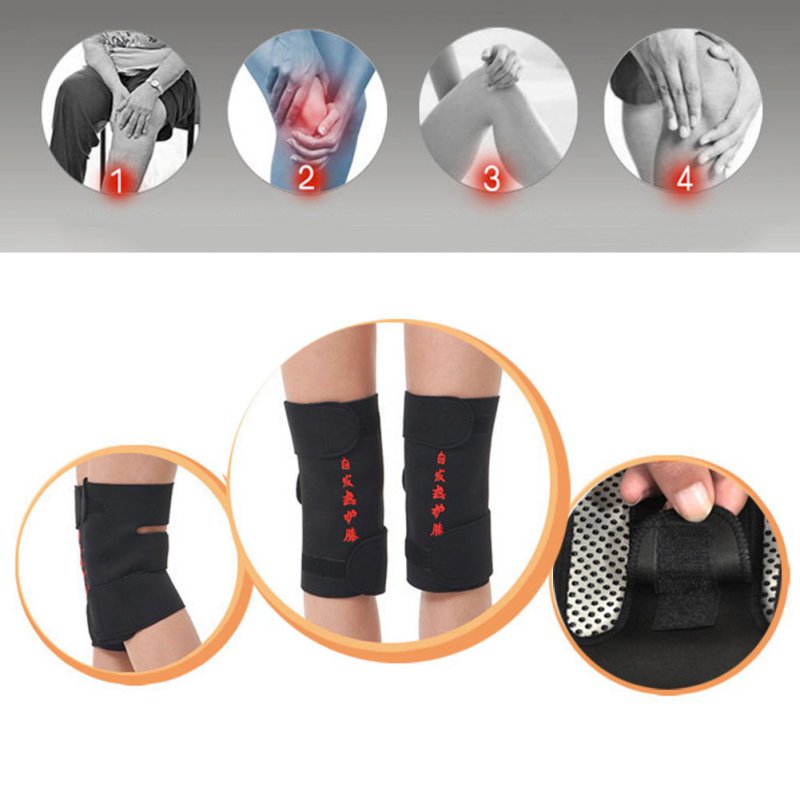 Magnetische Knie Pads Therapie Zelfopwarming Professionele Knie Ondersteuning Bescherming Fitness 1 Paar 2 Stuks Toermalijn Gezondheidszorg