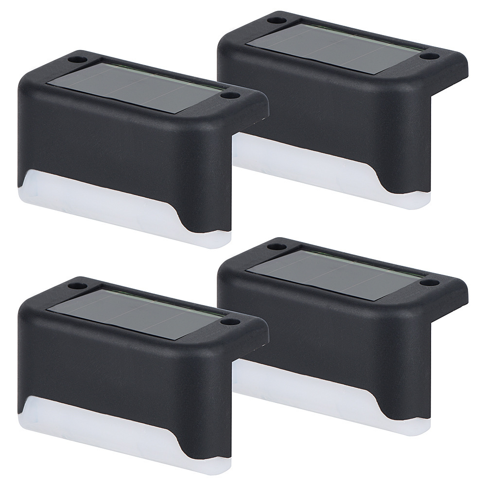 1-10 stk. solcelledrevne terrasselamper udendørs trinlamper vandtætte led-solcellelamper til gelænder trapper trinhegn have terrasse og sti