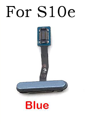 pour Samsung Galaxy S8 S9 S10e capteur d'empreintes digitales maison retour clé Menu bouton Flex ruban câble: S10e Blue