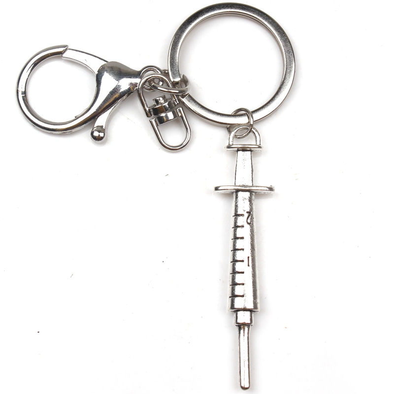 Mode Arts Aid Kit Mini Spuit Thermometer Ambulance Tandarts Angel Stethoscoop Sleutelhanger Geneeskunde Graduate Souvenir: 11