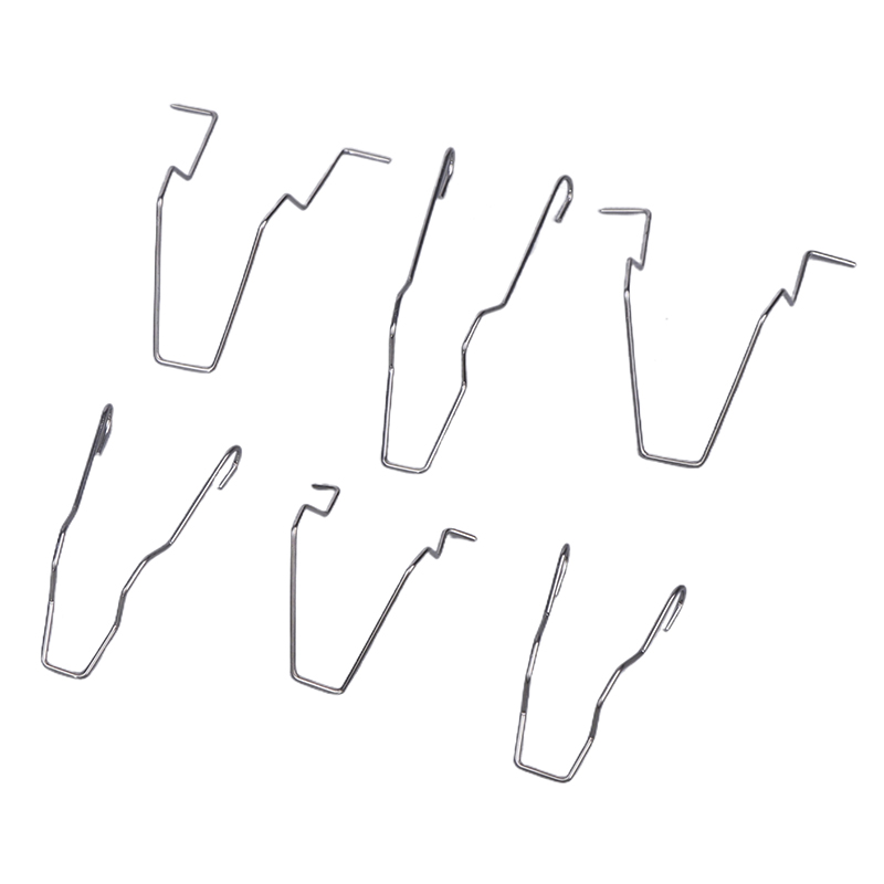 6/12Pcs Metal Headlight Bulb Spring Clips For H1 H3 H4 H7 Car Headlamp Light Bulb Retainer Spring Clips Buckles