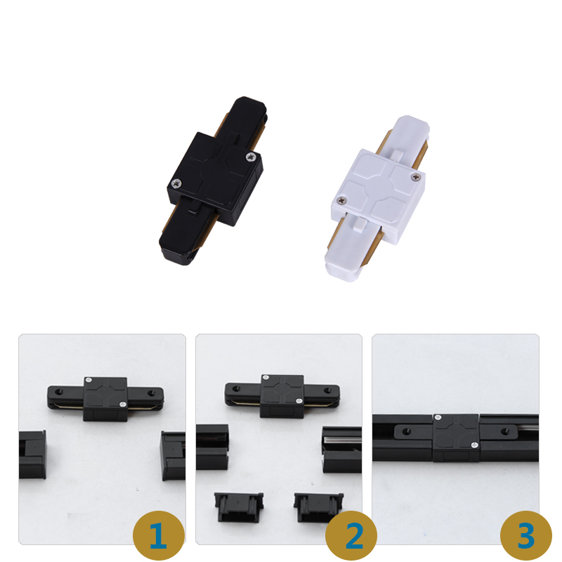 Spoorverlichtingsarmaturen Trackl Bar 0,5 m 2-draads railconnectorsysteem Universele railverlichtingsarmatuur voor led-spotplafondlamp