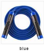 Corda per saltare professionale per studenti in lega di alluminio con cuscinetti per Fitness: Blu