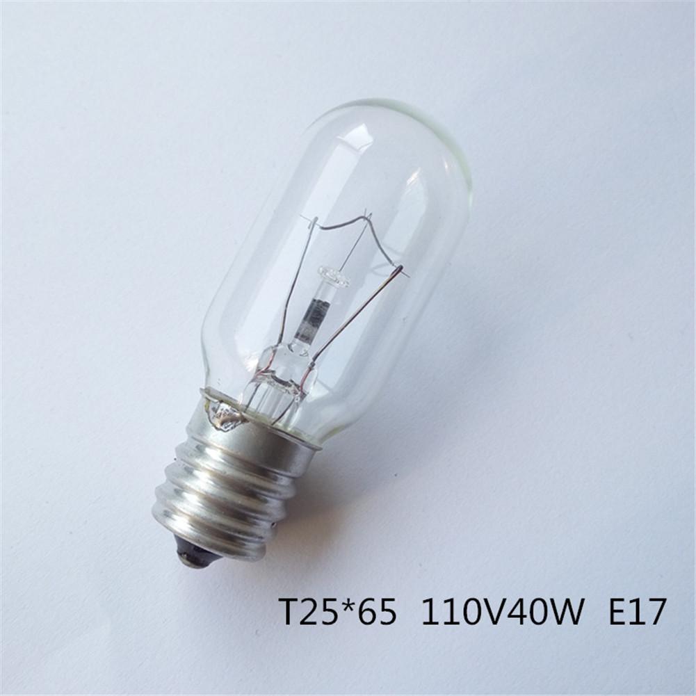 40W E17 Microwave Oven Light Bulb 110-130V High Temperature Resistance 300℃ T25 Oven Light Sewing Machine Motor Lighting