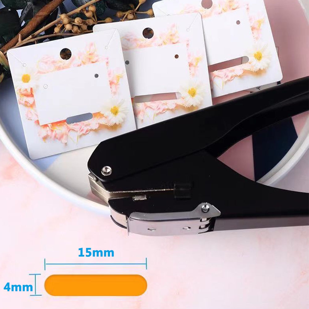 Premium Metal Oval Single Hole Punch Durable Ellipse Hole Punch 4*15mm oval hole paper puncher