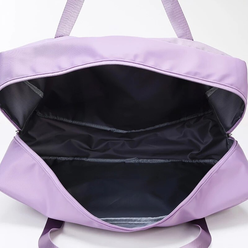 Sac de gym nacré étanche avec un compartiment à chaussures pour femme,sacoche d&#39;entraînement de fitness, de yoga, ballot marin de voyage, polochon de sport,