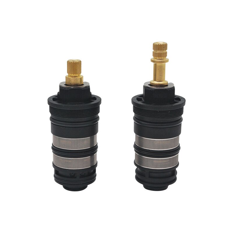 Black Thermostat Mixer Valve Copper Shower Faucet Cartridge For Bathroom Shower Bath Faucet Adjust The Mixing Water Temperature