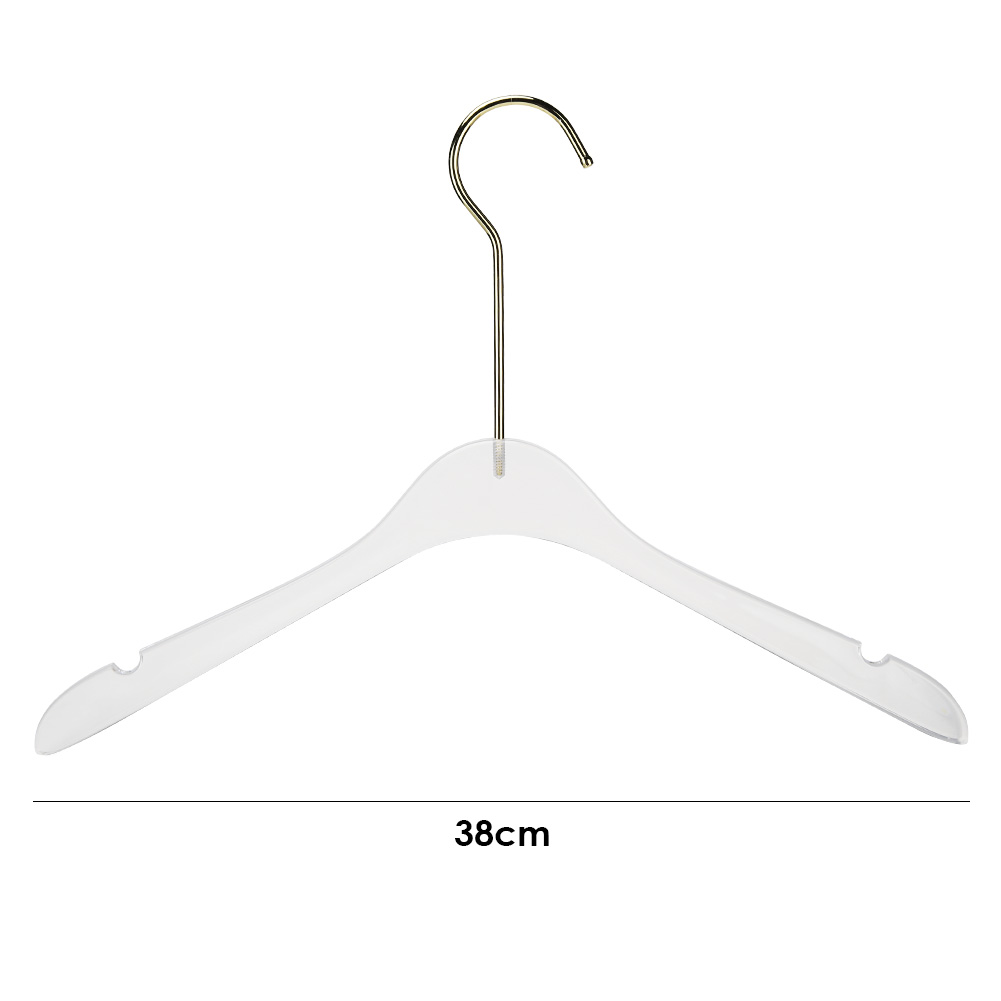 Stainless Steel Clear Acrylic Hanger Home Wardrobe Laundry Drying Rack Saving Space Closet Clothes Organizer Rack: B