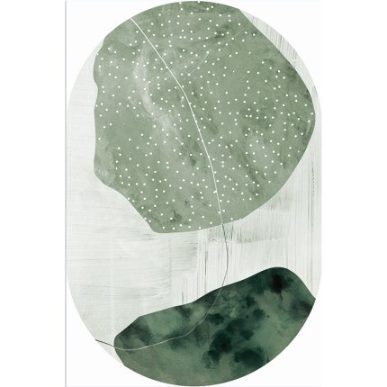 Ovale Tapijt Woonkamer Slaapkamer Antislip Zachte Mooie Decoratieve Floor Mat