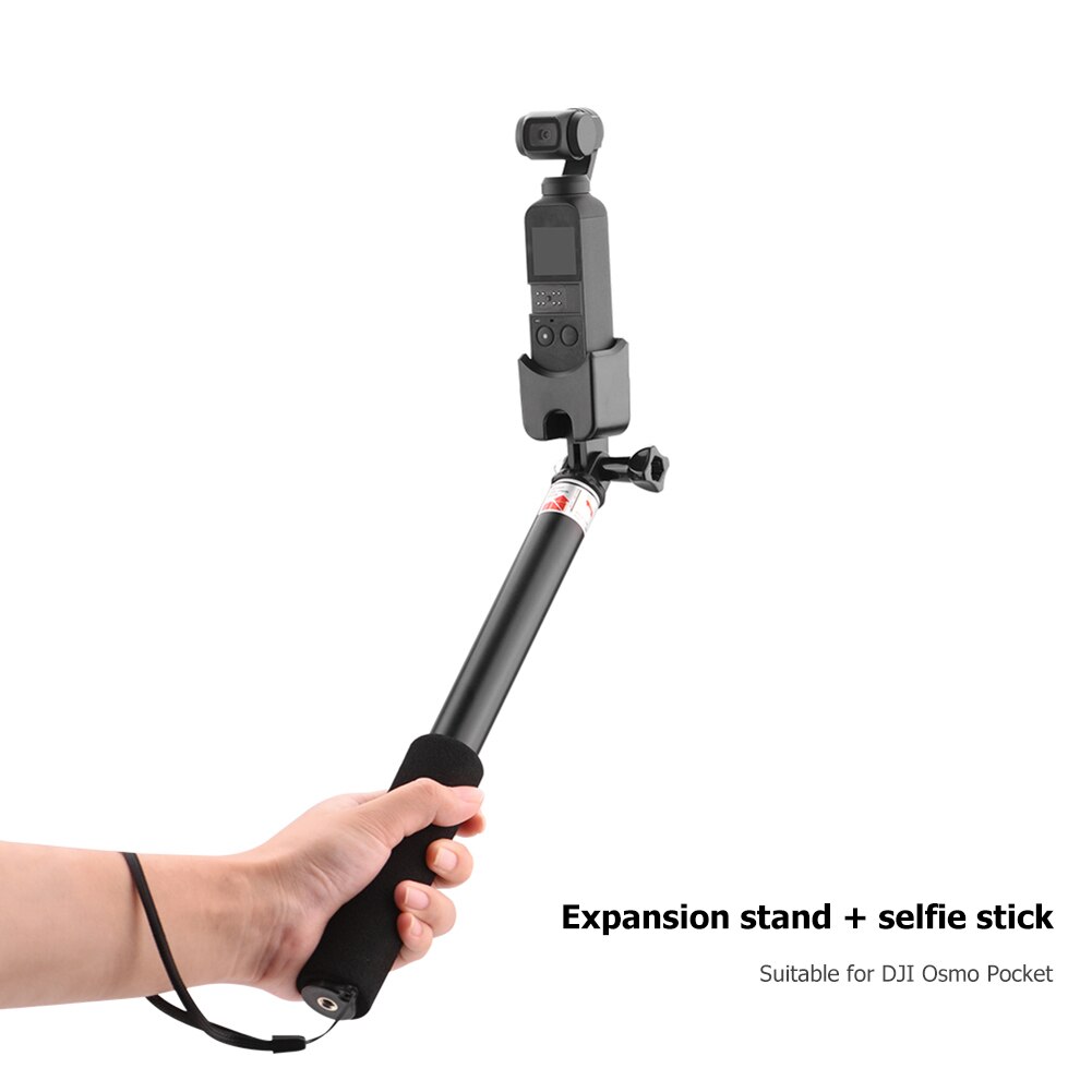 Aluminium Uitschuifbare Handheld Selfie Stok Telescopische Pole Voor Dji Osmo Pocket Handheld Gimbal Camera Accessoires