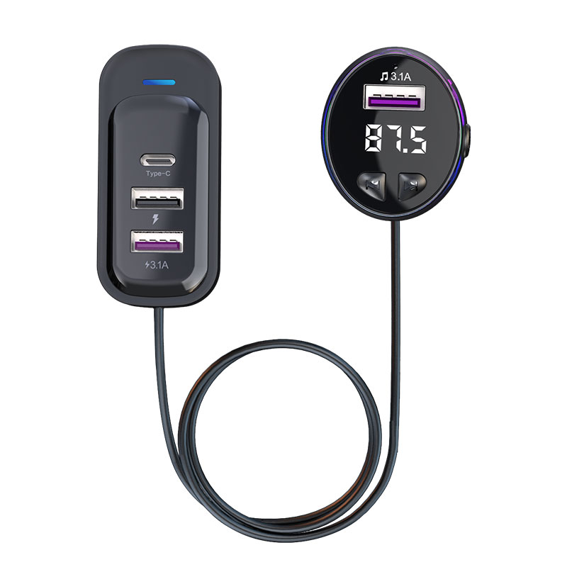 Transmetteur FM Bluetooth 5.3 Pour Voiture Avec Charge Rapide USB - Lecteur MP3, Compatible Toutes Voitures
