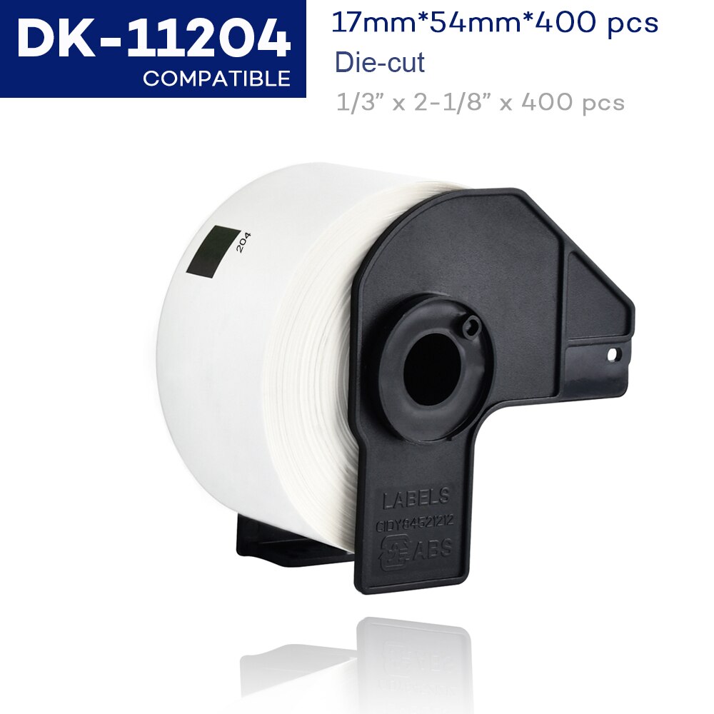 1Roll DK Series Thermal Paper Compatible for Brother Label Printer White Paper DK22205 DK-22205 DK-11201 DK-11208 DK-11204: DK-11204